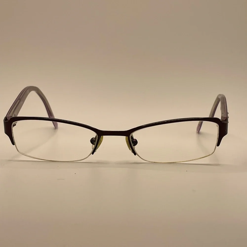 Kate Spade Patti 0FP1 135 Purple Semi-Rimless Glasses Frames • Made in Italy